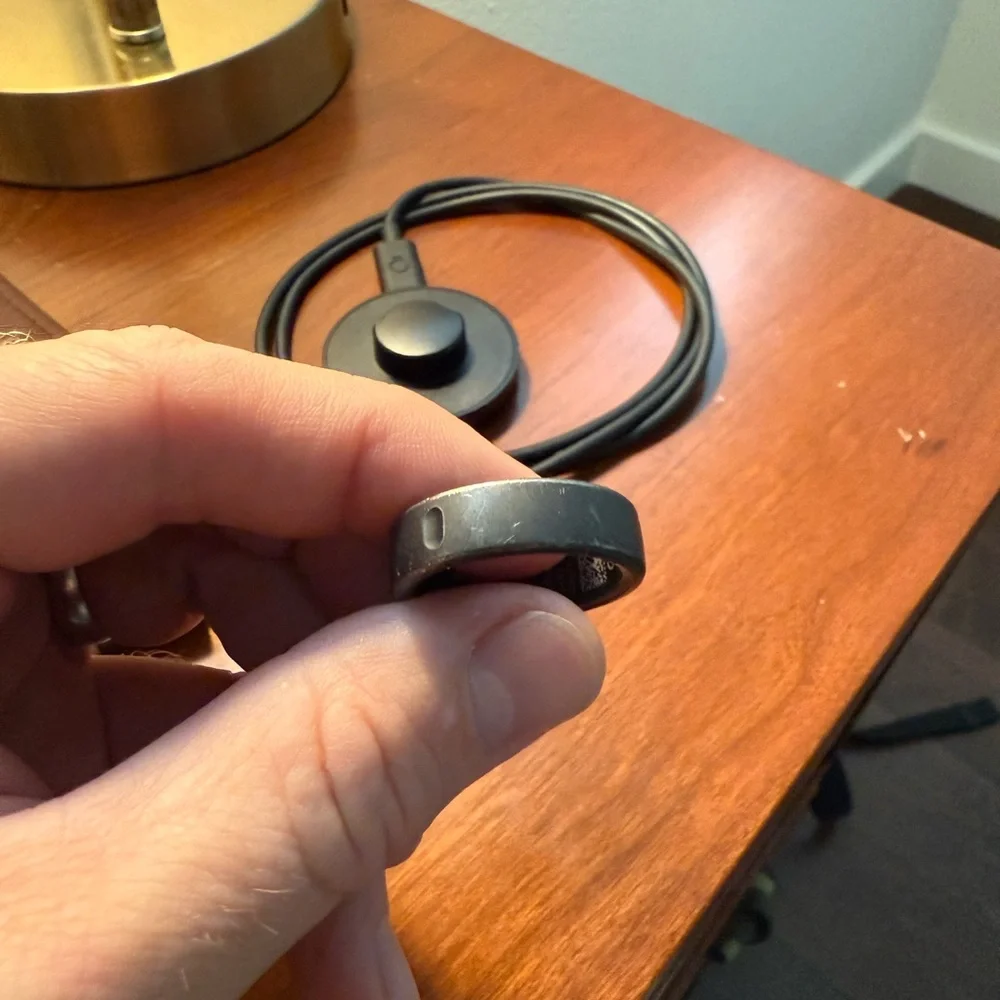 Oura Black Ring with Charging Cable Size 13